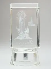 Our Lady of Lourdes Glass Statue