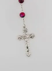 Fashion Rosary with Pink Mother of Pearl Beads
