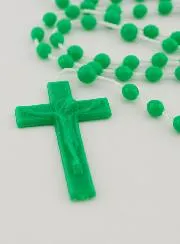 Green Plastic Rosary