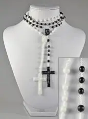 Black and White Fashion Rosary