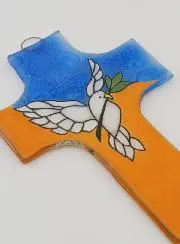 Holy Spirit Glass Cross