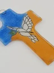 Holy Spirit Glass Cross