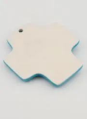 Christ's Cross Blue Ceramic Cross