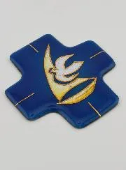 Lebanon Enamels Holy Spirit Square Cross