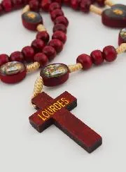 Wooden Rosary Saint Bernadette