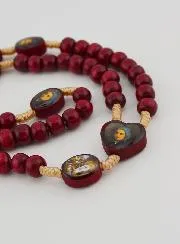 Wooden Rosary Saint Bernadette