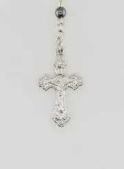 Black Lourdes Rosary