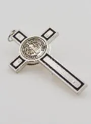 Saint Benedict Metal & Black Cross