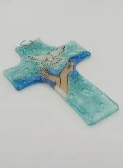 Holy Spirit Child Glass Cross