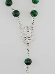 Green Mother of Pearl Fashion Rosary