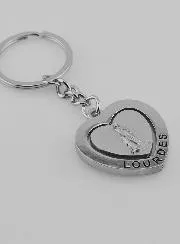 Saint Christopher Heart Key Ring
