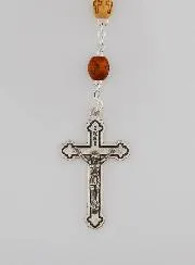 Tau Cross Wooden Rosary