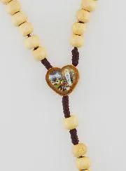 Wooden Rosary Saint Bernadette 6 Decades