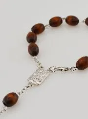 Wooden Decade Rosary Bracelet