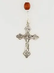 Light Wooden Rosary on a Chain