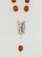Light Wooden Rosary on a Chain