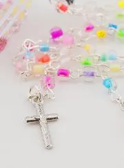 Children's Rosary with Beads- Candy Box