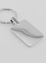 Lourdes Black Resin Key Chain