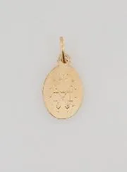 Gold Plated Miraculous Medal - 13 mm