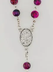 Children's Pink Mother of Pearl Rosary