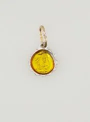 Virgin Mary Medal 0,8 cm - Yellow