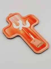Holy Spirit Dove Child Wood Cross