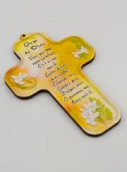 Child Cross with Guardian Angel Prayer