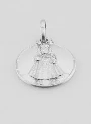 Baby Jesus of Prague Solid Silver Medal - 1,6 cm