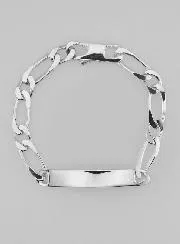 Silver Curb Bracelet 19 cm - Figaro Mesh 0,7 cm