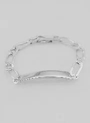 Silver Curb Bracelet 19 cm - Figaro Mesh 0,7 cm