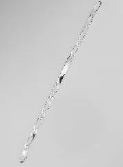 Solid Silver Gourmette 18 cm - Figaro Mesh 0,5 cm