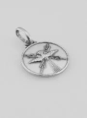 Holy Spirit Dove Solid Silver Medal - 1,4 cm