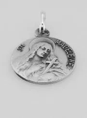 Holy Mary Magdalene Solid Silver Medal - 1,8 cm