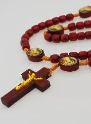 Saint Teresa Rosary - Wooden Beads