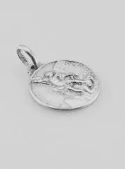 Saint Michael Solid Silver Medal - 1,6 cm