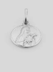 Saint Therese Solid Silver Medal - 1,2 cm