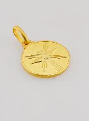 Holy Spirit Dove Gold Plated Medal - 1,4 cm