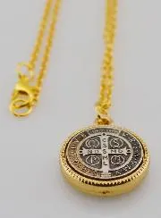 Saint Benedict Medal + Chain