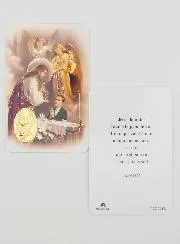 Boy First Communion Medal & Prayer Card
