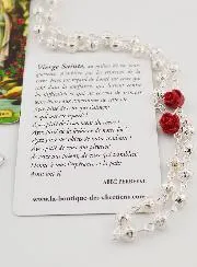 Lourdes Rosary with Openwork Pearls and Roses