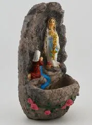 Appearences of Our Lady of Lourdes Holy Water Pot - St. Bernadette
