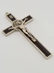 Saint Benedict Cross - Brown Metal