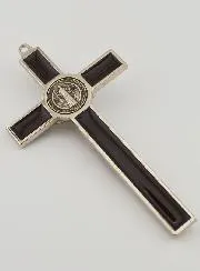 Saint Benedict Cross - Brown Metal