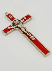 Saint Benedict Cross - Red Metal