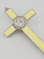 Saint Benedict Cross 20 cm - Fluorescent Metal