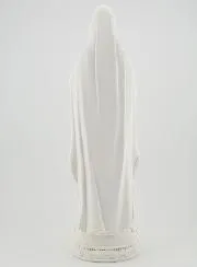 Our Lady of Lourdes & her Golden Rosary Statue - 30 cm