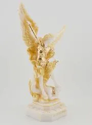 Saint Michael Archangel Alabaster Statue - 22 cm