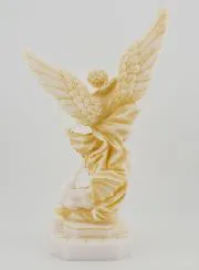Saint Michael Archangel Alabaster Statue - 22 cm