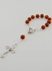 Wooden Decade Rosary Bracelet