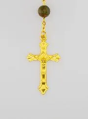 Rosary Unakite Style and Gold Plated Chain